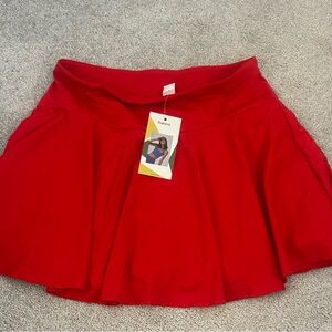 NWT Halara Tennis Active Skirt Women’s Size Later Red/vermillion NEW